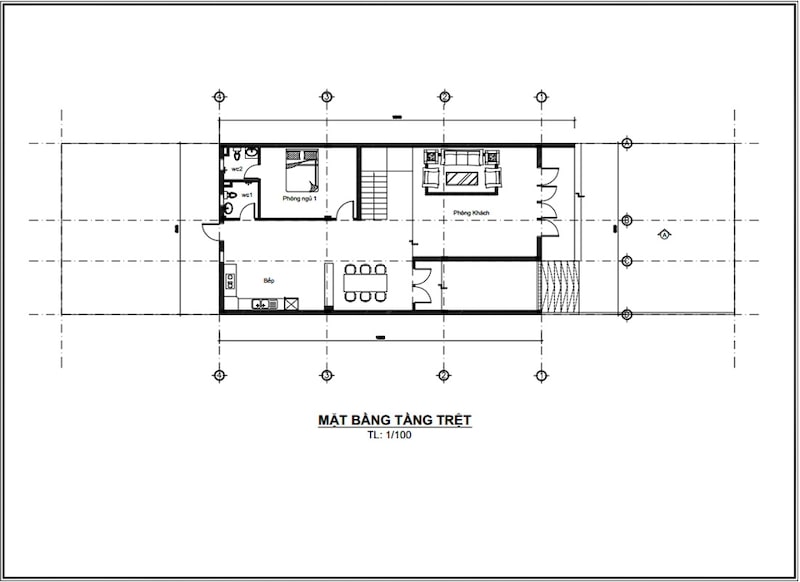 thiết kế nhà 2 tầng 3 phòng ngủ 80m2 - 4
