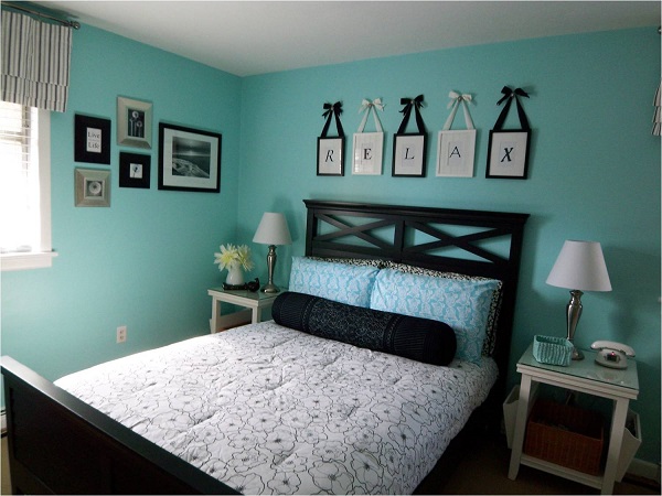 phòng ngủ đẹp màu xanh 6